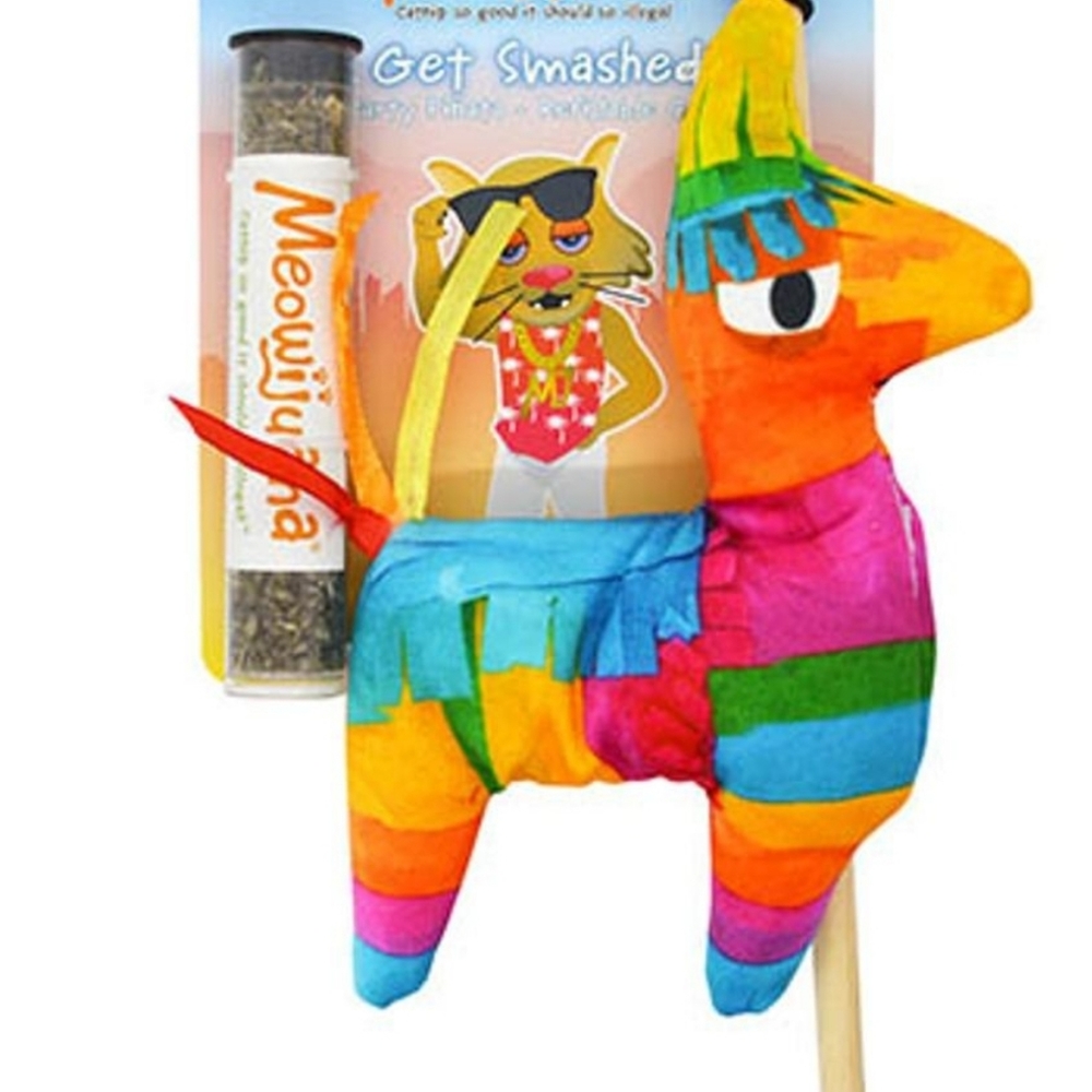 Meowijuana Get Smashed Refillable Cat Toy - Llama Piñata